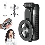 2025 Upgrade 4-in-1 Multifunctional 360° Rotation Magnetic Selfie Stick, 4 in 1 Multifunctional Magnetic Selfie Stick with Remote Control, Portable Extendable Mag Tripod for Travel Vlog