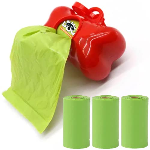 BLACKDOG Pet Waste Bags | Dog Poop Bags | Unscented Biodegradable | Pet Bone Shaped Waste Poop Clean Bags with Bag Dispenser Box with Garbage Carrier Holder+3 Bag Rolls (Color May Vary) (B0B2JLTBMX) Amazon Price History, Amazon Price Tracker