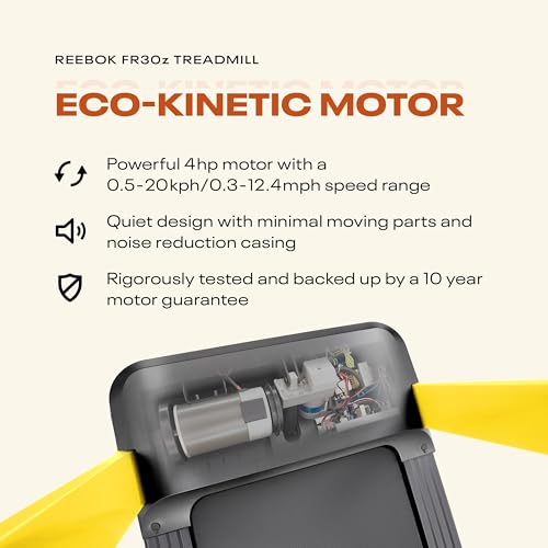 Image of Reebok Treadmills - Powerful Motors, Incline, Bluetooth, Walking or Running, Plus 60 Day Free Kinomap Membership