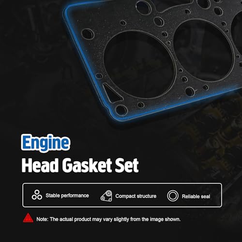 Image of Full Cylinder Head Gasket Set for 2002-2011 Chevy Silverado Tahoe | Fit for Avalanche Suburban GMC Sierra Savana Yukon Envoy Buick Cadillac Isuzu 4.8L 5.3L HS26191PT CS9284 (No Bolts)