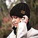 Loritta 3 Pieces Winter Hats for Women Scarf Touch Screen Gloves Set Thick Warm Fleece Lined Beanie Hat Gifts,Black
