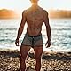 GKLWEJ Unterwäsche Herren Sexy, Herren Boxershorts Transparent und Sexy, Kunstleder Unterwäsche Herren, Herren Unterhosen Sexy, Sexy Boxershorts für Männer, Sexy Unterwäsche für Mann,Schwarz M