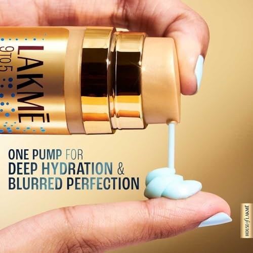 Image of LAKME 9to5, Double Duty Moisturiser + Primer, 30g, for Long-Lasting Makeup and Hydrated Skin, with 5% Hyaluronic Acid Complex, Blurs Pores, Non-Sticky Formula (Pack of 2)