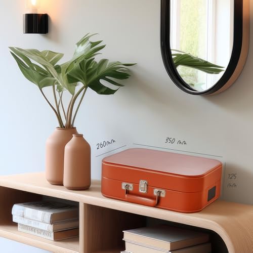 Image of Hiniso Bluetooth Vinyl Record Player with 2-Way Bluetooth (Input & Output) & USB Recording | Vintage 3-Speed Turntable with Built-in Speakers | Convert Vinyl to MP3 | New T416 Design