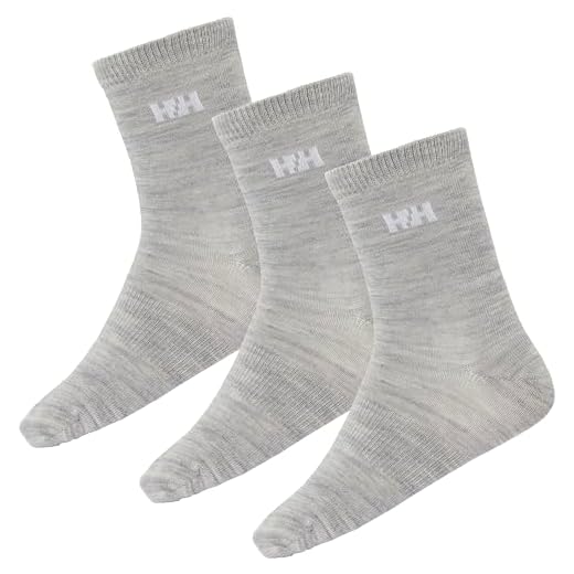 Helly Hansen barn Wool Basic strumpor, Grey Melange, 23–25