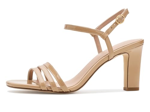 Cole Haan Cole Haan Women's Sandals - Michelina Strappy, Tuscan Sand Patent Leather, 8-B US