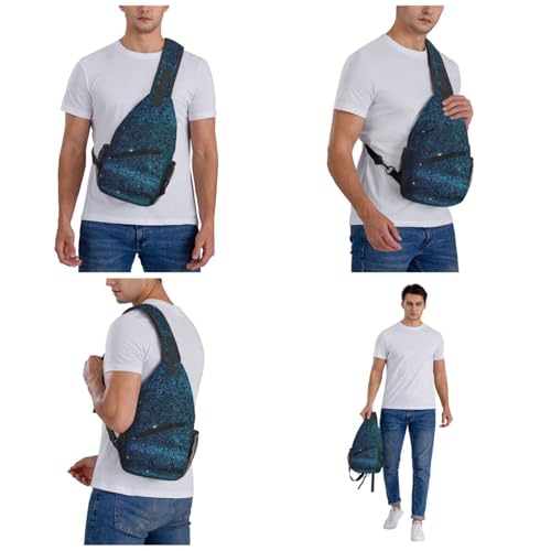 Bolso Sling para Hombre y Mujer Negro miniatura 6