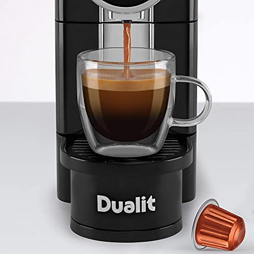 Dualit Café Plus Coffee Capsule Machine - Nespresso Compatible Capsule Machine - Espresso and Lungo Functions - Tea Maker & Espresso Machine - 40 second start up time 2 Gallery Image Dualit Café Plus Coffee Capsule Machine - Nespresso Compatible Capsule Machine - Espresso and Lungo Functions - Tea Maker & Espresso Machine - 40 second start up time 2 Gallery Image