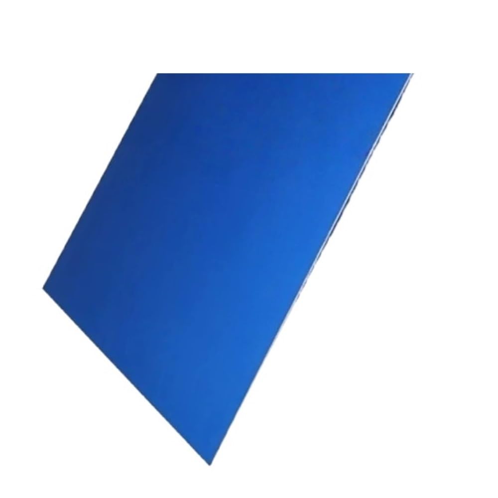 Glatte Platte aus eloxiertem Aluminium, blau gebürstete Oberfläche, 5052 Aluminiumfolie, Dicke 0,8–2 mm, for Bastelarbeiten(200x200x1.5mm)