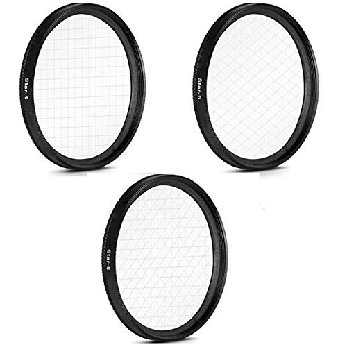 Kit filtro Estrela 77mm Star Filter 4 6 8 pontas lente 77mm