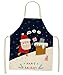crazy bean Grembiule Natalizio Grembiule dei Cartoni Animati Grembiule da Cucina da Cucina Festa di Natale Senza Maniche Carino