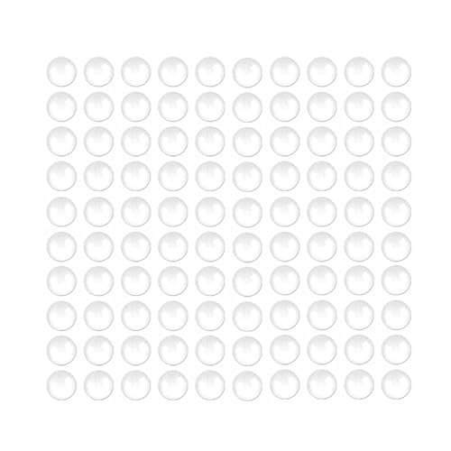 100 Topes adesivos transparentes, tops elásticos transparentes autocolantes, tops para porta de silicone para amortecer o ruído e evitar deslizamentos e riscos