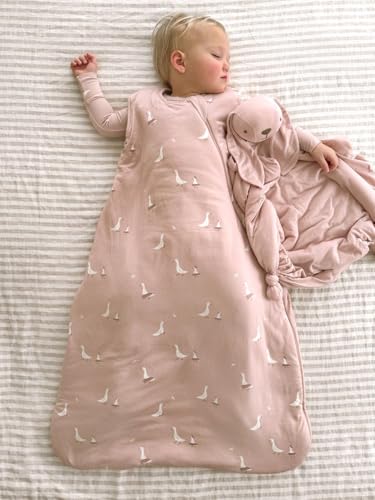 Image of GUNAMUNA Unisex Baby, Toddler Wearable Sleeping Bag Bamboo Rayon, Premium Duvet Sleep Sack, 0.5 TOG