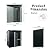 Lovtimber 5x3 Feet Metal Outdoor Storage Shed, Garden Tool Shed with Transparent Plate, Lockable Door, Air Vents, Water Resistant Storage House for Backyard Patio Lawn, Black
