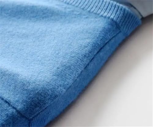 Kiioouu Men Cashmere Cotton Blend Pullover Men Sweater Mens Sweaters Fall Winter Sweater3