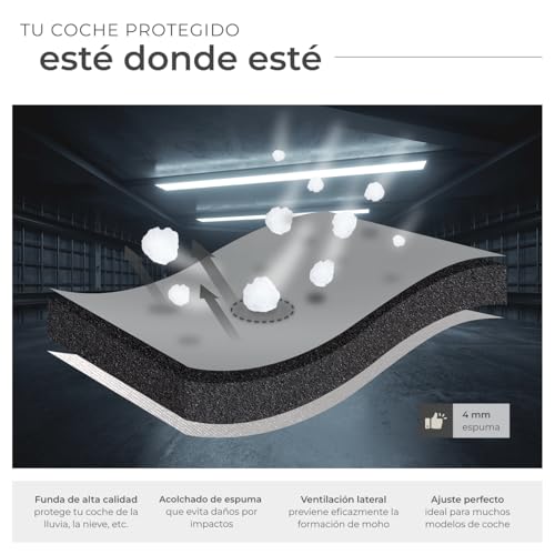 Lona para coche antigranizo tectake impermeable para SUV y van pequeña 3