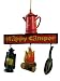 Campfire Lantern Bacon and Eggs Camping Outdoor Happy Camper Christmas Ornament