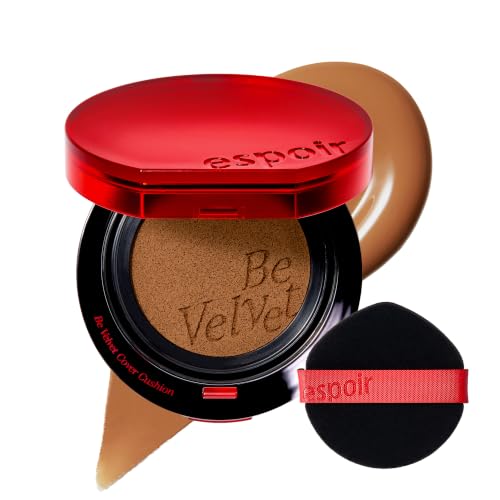 Image of ESPOIR Be Velvet Cushion Foundation #38 Cocoa | Quick and Easy Coverage with Long-lasting Color by Zero Oxidation, Velvety Smooth Finish & Lightweight Formula, Vegan, Korean Makeup, 0.46 oz