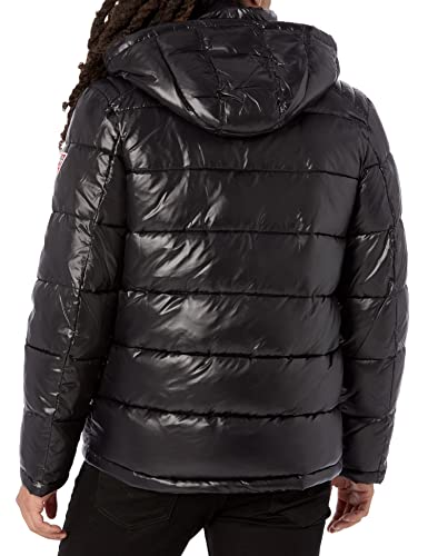 GUESS-Mens-Mid-Weight-Puffer-Jacket-with-Removable-Hood