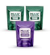 MUUK' SUPERFOODS | Organic Mushroom Coffee Bundle | 60 cups of Organic Instant Coffee plus 60 Ser...