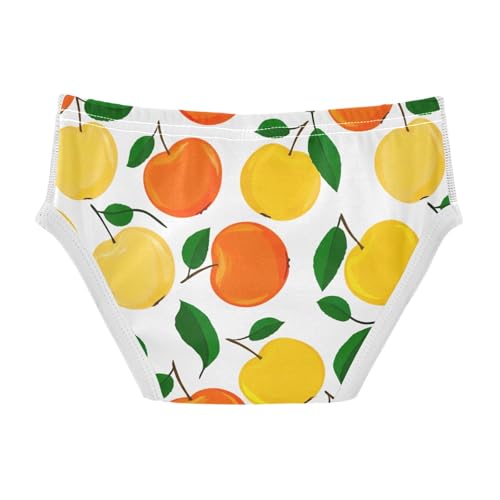 ODAWA Fruit White Cotton Toddler Underwear, Tag-Free Comfort 2T Underwear Boys2