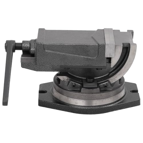 Tornillo de banco inclinable de 2 ejes (100 mm) con ajuste angular de precisión para taller 3