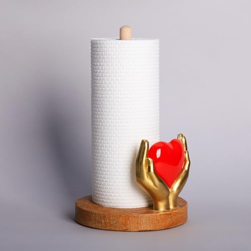 Soporte para toallas de papel con manos de resina para un hogar con estilo 4