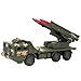 Zerodis 1:55 Échelle Modélisme de Camions Miniature Maquette Véhicule de Combat Militaire de Collection Modèle Voiture de Lancement de Missile Simulation Jouet Décor Salon Cadeau Enfants 3 Ans(Vert)