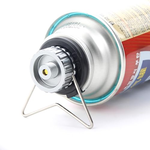 KFI Camping Stove Butane Nozzle Adapter for EN417 Lindal Valve: Transform Screw-Type Gas Canisters for Outdoor Cooking (Grey) - Image 2