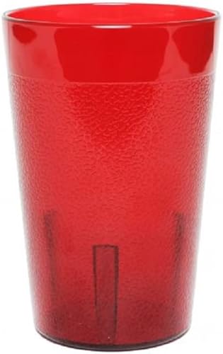 Vista 111 de Juego de 12 vasos de color transparente de 5 oz. Vasos de té helado reutilizables de alta calidad, apilables, aptos para lavavajillas, resistentes a