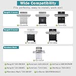Criditpid 17 Inch Cooking Grates Replacement for Home Depot Nexgrill 720-0830H, 720-0830D, 720-0783E, 720-0783C, Stainless Steel Barbecue Cooking Grids for Kenmore, Uniflame Gas Grils.