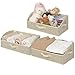 GRANNY SAYS Closet Baskets, Closet Organizer Bins, Closet Bins, Trapezoid Storage Bins, 3 Pack, Beige