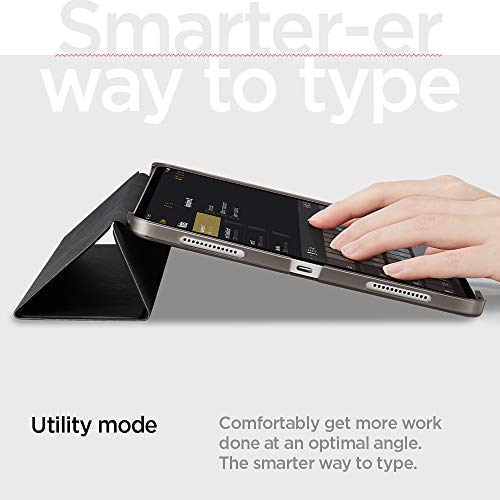Image of Spigen for iPad Air 11 Inch Case M4 (2026), iPad Air 11 Inch Case M3 /M2 (2025-2024), 10.9 Inch 5th /4th Generation Case (2022 /2020), Smart Fold, Liquid Air Folio, Tri-Fold Cover Transparent, Black