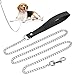Cadenas para Perros, Correa de Cadena de Metal, 118 cm Cadena de Correa de Perro, Cadena Perros, Cadena Collar Perro para Perros Pequeños y Medianos - Negro + Plata