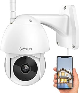 Security Camera Outdoor, Goowls 1080P HD WiFi Home Surveillance IP Camera Wireless