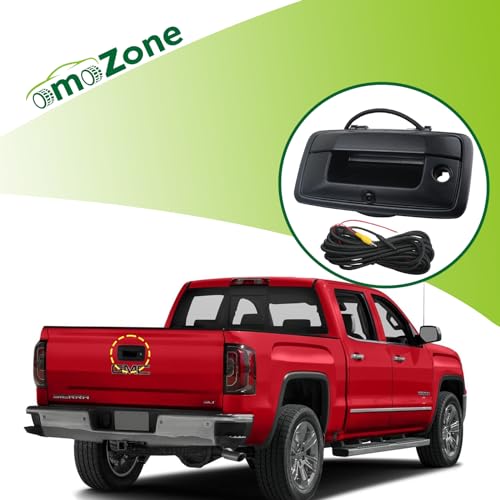 Image of Backup Camera Tailgate Handle Rear View Camera Liftgate Latch Handle with Keyhole Compatible with 2016-2019 Chevrolet Chevy Silverado GMC Sierra