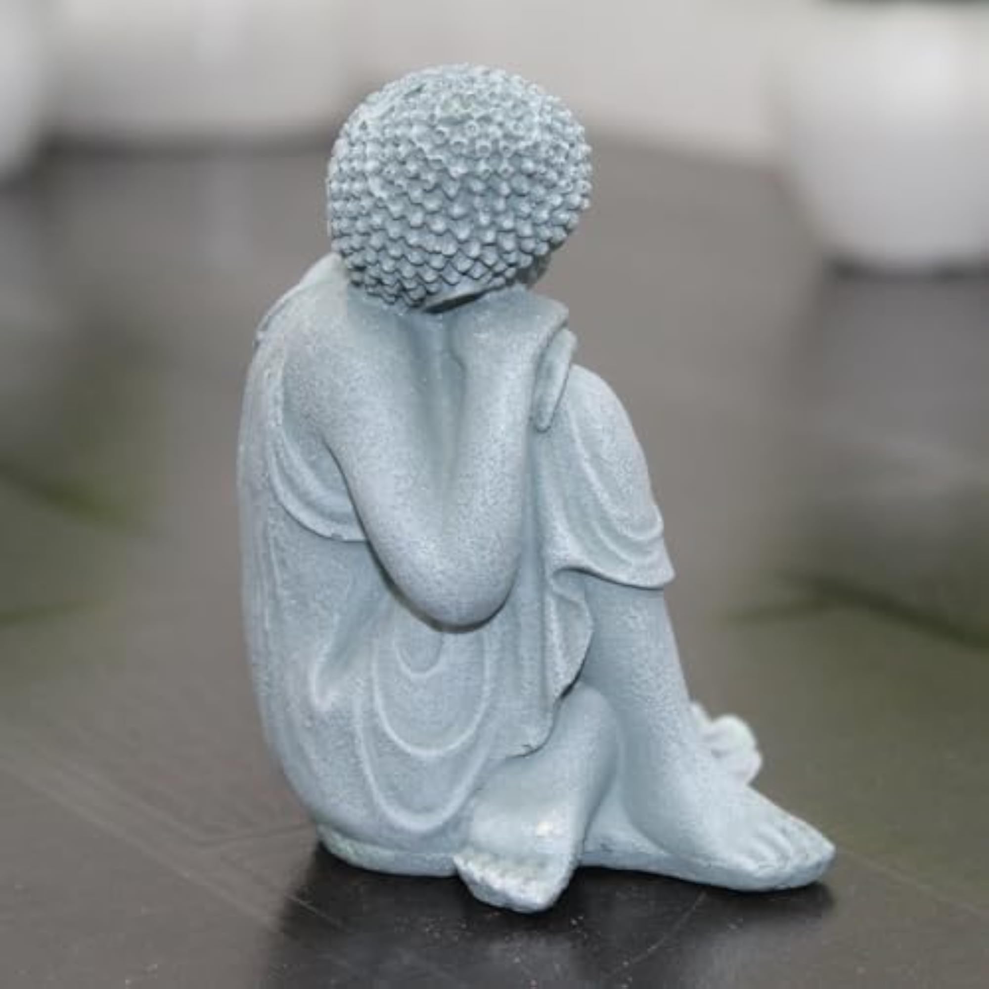 Thinking Buddha Premium Handcrafted Polymarble Meditation Statue