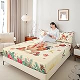 Design chic et poche profonde : ensemble de draps de lit de style vif et joli, parfaitement assorti à votre housse de couette. Poches profondes de 30,5 cm, s'adapte presque à n'importe quel matelas. Drap-housse élastique sur mesure avec un élastique durable, garantit qu'il ne remonte pas et ne bouge pas au milieu de la nuit. Idéal pour la décoration de la chambre.