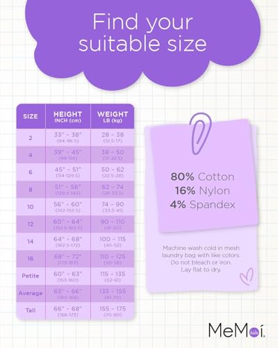 MeMoi Cool Hearts, Warm Legs Girls Cotton Blend Tights4