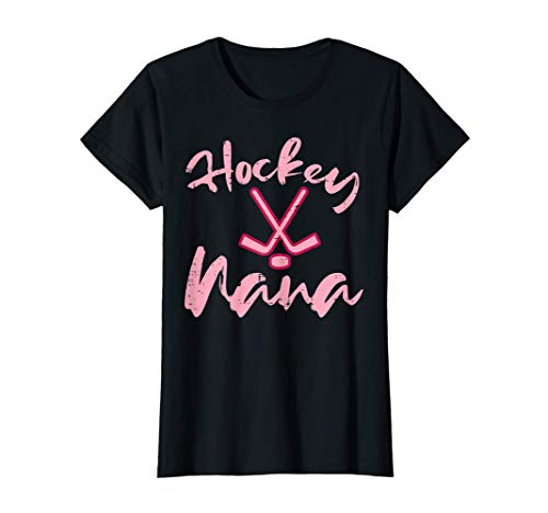 Mujer Ice Hockey Nana Cute Mothers Day Grandma Granny Mimi Women Camiseta