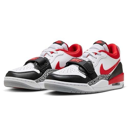 Tênis masculino Air Jordan Legacy 312 Branco/Vermelho Fogo-Preto-Lobo Cinza (CD7609 160), Branco/ver