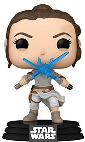Funko Pop Star Wars: The Rise Of Skywalker Ep. 9 - Rey With 2 Light Sabers Collectible Vinyl Bobblehead