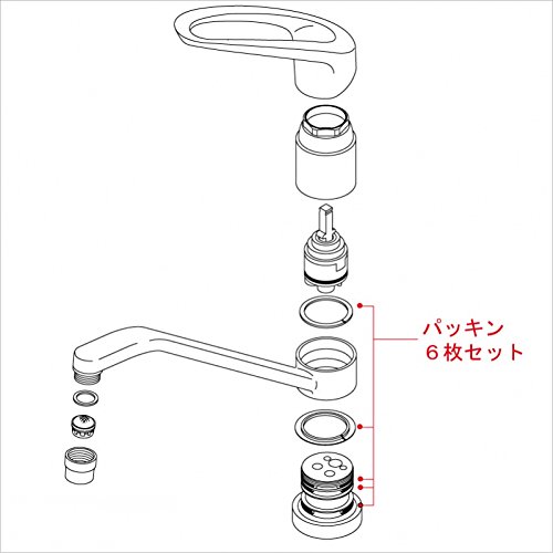Amazon | KVK 【Z5011XPV/800】 Xパッキンセット KVK補修部品＞工具