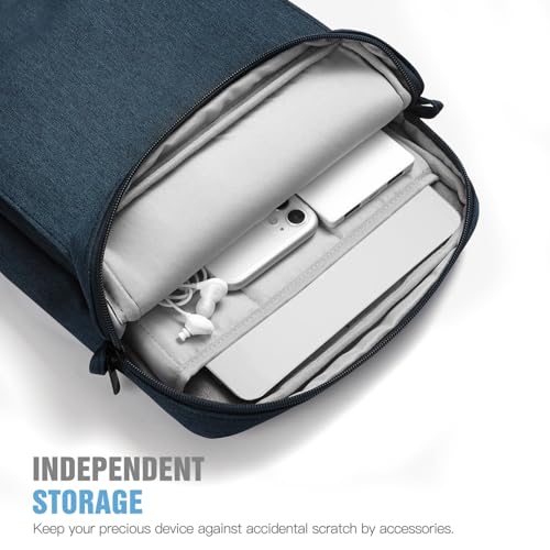 Image of TiMOVO 13 inch Laptop Sleeve for MacBook Neo /Air 2026 Carrying Case, Indigo | Fit Neo A3404 (A18 Pro) & Air A3449 /A3240 (M5 /M4), with Handle & Detachable Shoulder Strap