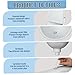 Waterless Urinal, Wall Mounted Anti Splash Plastic Urinals for Men with Lid & Pipe for Bathroom Toilet Home Garden RV, White Waterless Urinal, Plastic Urinals For Men, For, Mens Urin