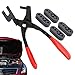 Exhaust Hanger Removal Tool, Rubber Bracket and Exhausts Hanger Separation Pliers, Automotive Vehicle Maintenance Kit with 4-Hole Rubber Design for Cars, Tool for Easy Exhaust Removal