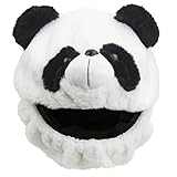 Helmet Cover, Full Face Motorcycle Funny Helmet Decoration, Fun Riding Accessory Gifts for Motorcycle Enthusiast (Panda)