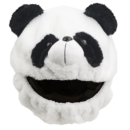 Helmet Cover, Full Face Motorcycle Funny Helmet Decoration, Fun Riding Accessory Gifts for Motorcycle Enthusiast (Panda)