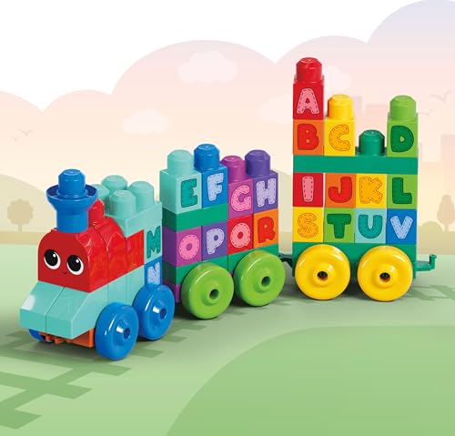 Mega Blocks ABC Learning Train, Multi Color