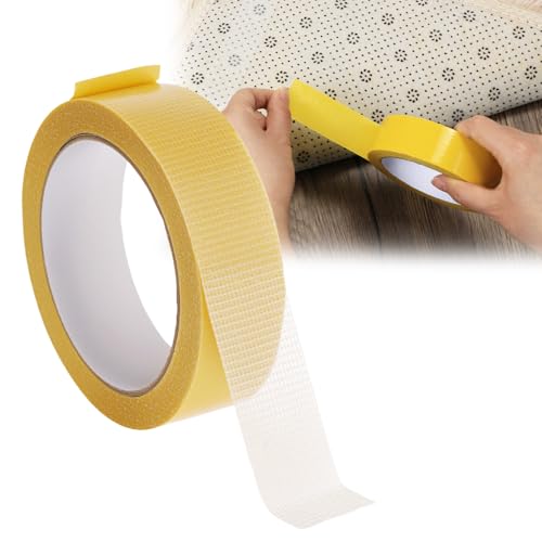 QWORK® Ruban adhésif double face pour tapis, 30mmx20m ruban antiderapant tapis